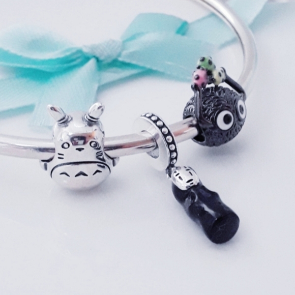 Totoro Spirited Away 3 charms S925 Sterling Silver Pandora compatible - Picture 3 of 5